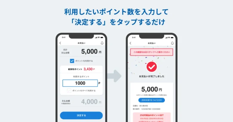 利用者のロイヤリティアップを実現!ポイント機能